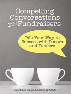 Book cover with two cups and speech bubble
