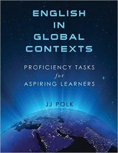 Book cover: English in Global Contexts with globe