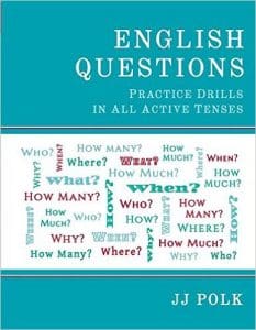 Book cover: English Questions practice drills